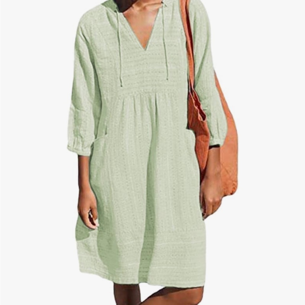 Light Green Casual Dress